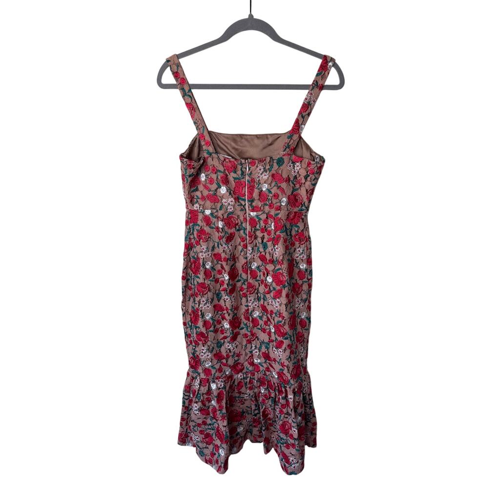 Lovers + Friends Under the Stars Midi Dress Color: Dark Nude Size Small - Picture 5 of 11